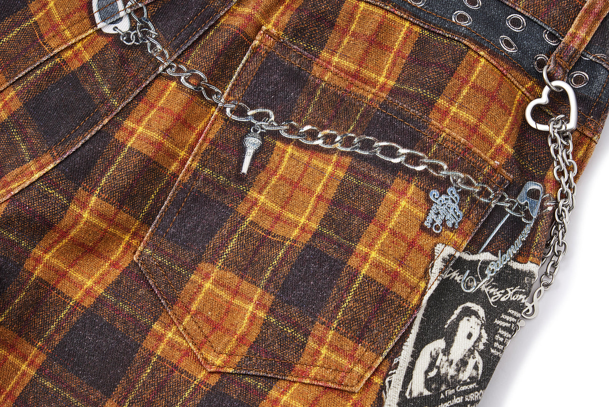 13DE MARZO Rolling Stones Shirt Print Jeans Blue