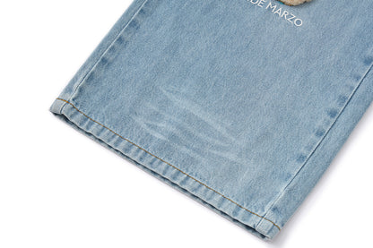 13DE MARZO Bear Base Jeans Blue
