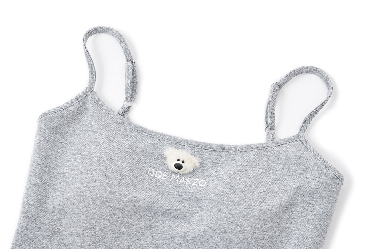 13DE MARZO Mini Bear Print Vest Grey - 13DE MARZO