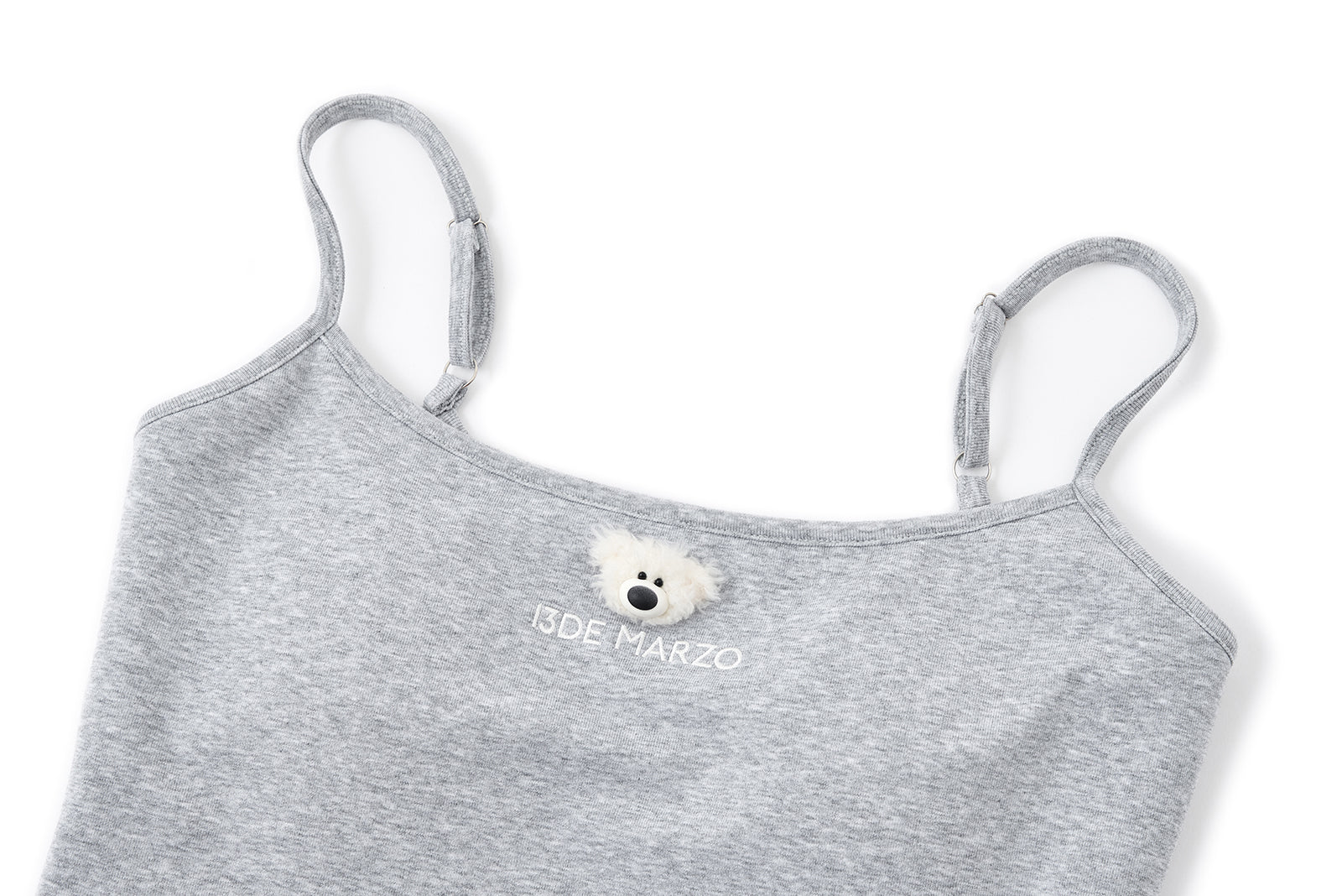 13DE MARZO Mini Bear Print Vest Grey - 13DE MARZO