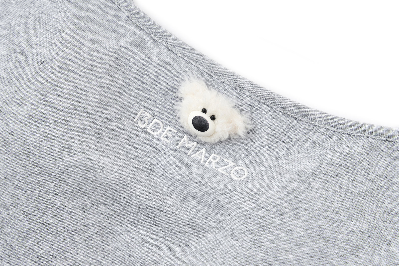 13DE MARZO Mini Bear Print Vest Grey - 13DE MARZO