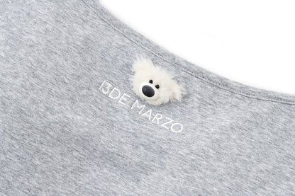 13DE MARZO Mini Bear Print Vest Grey - 13DE MARZO