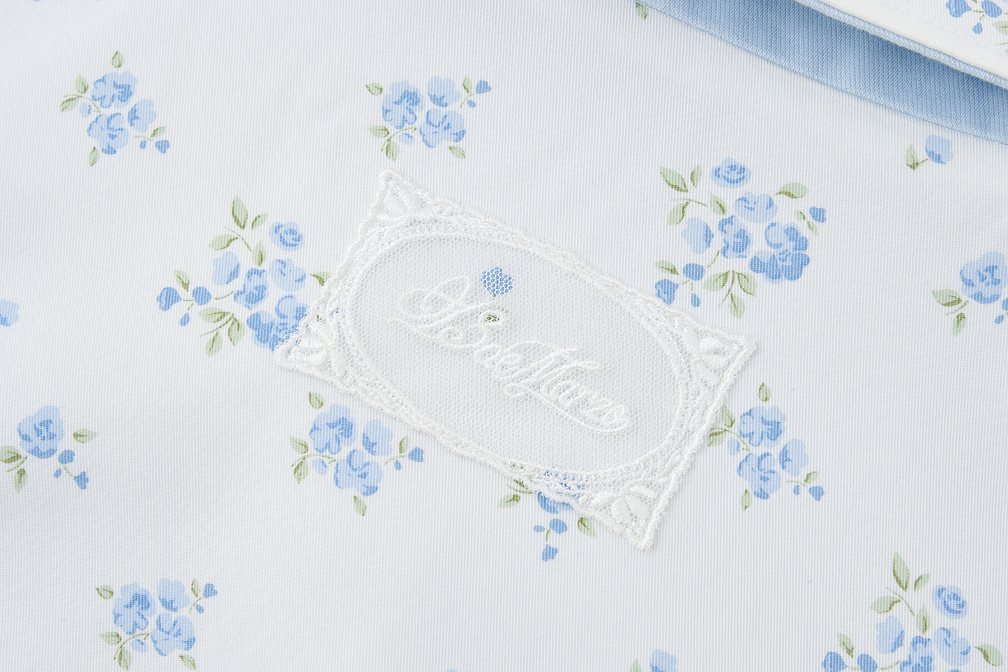13DE MARZO Reversible Floral Print Jacket Blue