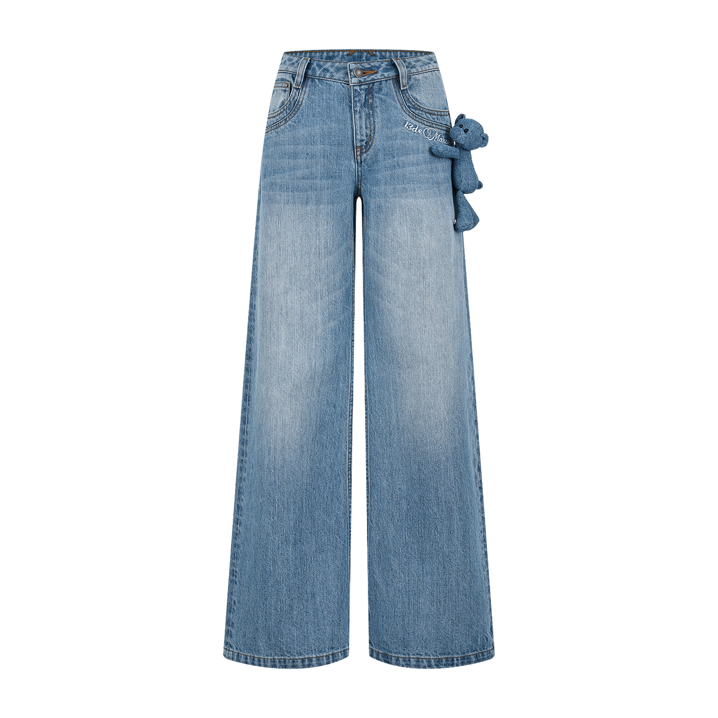 13DE MARZO Doozoo Straight-leg Jeans Blue