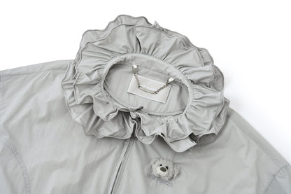 13DE MARZO Lace Collar Lightweight Jacket - 13DE MARZO