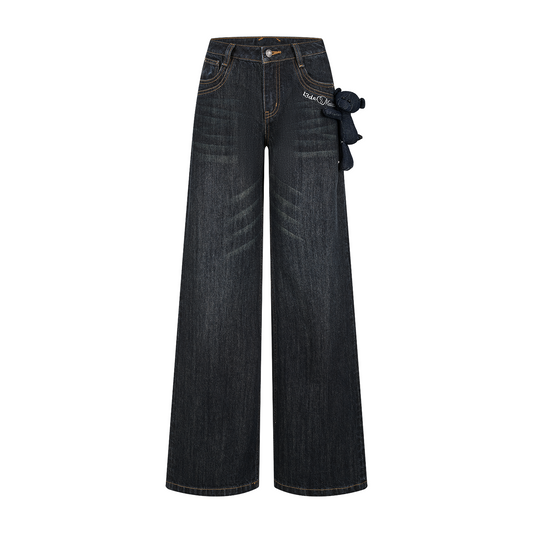 13DE MARZO Doozoo Straight-leg Jeans Navy Blue