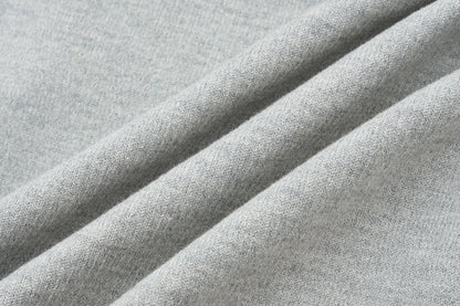 13DE MARZO Lace-Brim Pullover Hoodie Grey
