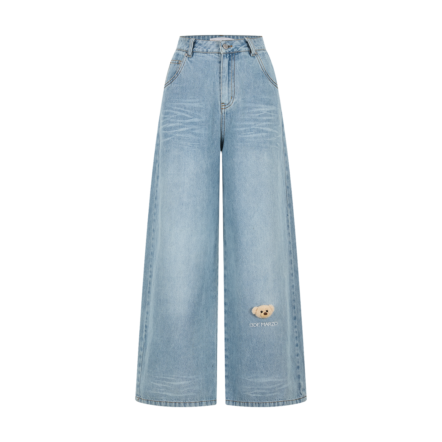 13DE MARZO Bear Base Jeans Blue