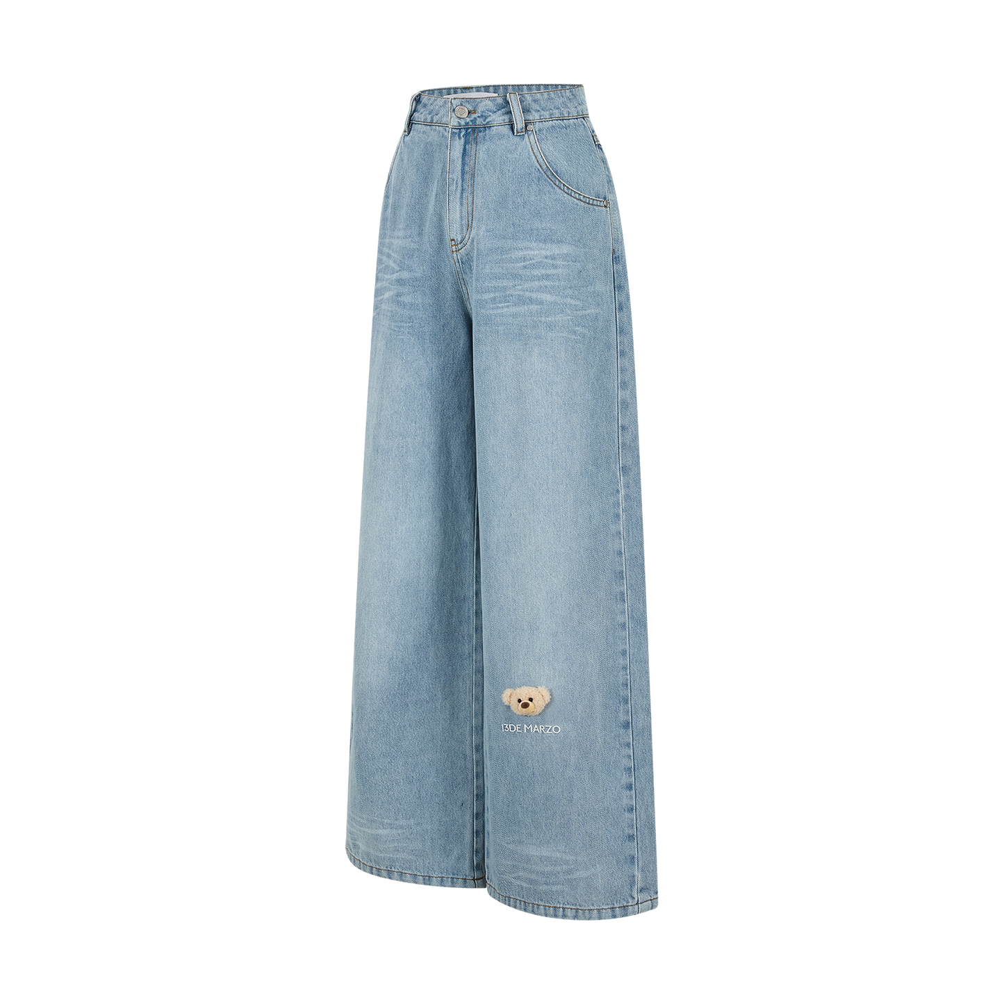 13DE MARZO Bear Base Jeans Blue