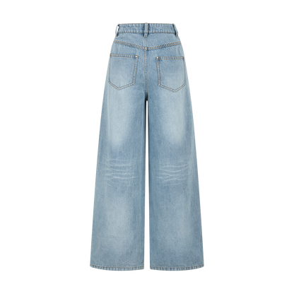 13DE MARZO Bear Base Jeans Blue