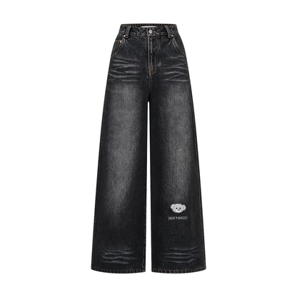 13DE MARZO Bear Base Jeans Black