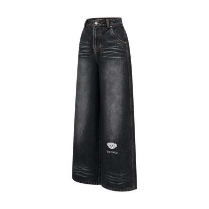 13DE MARZO Bear Base Jeans Black