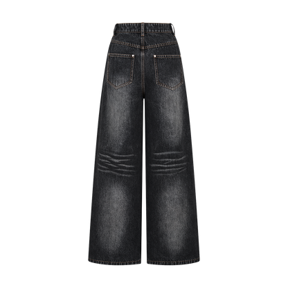 13DE MARZO Bear Base Jeans Black