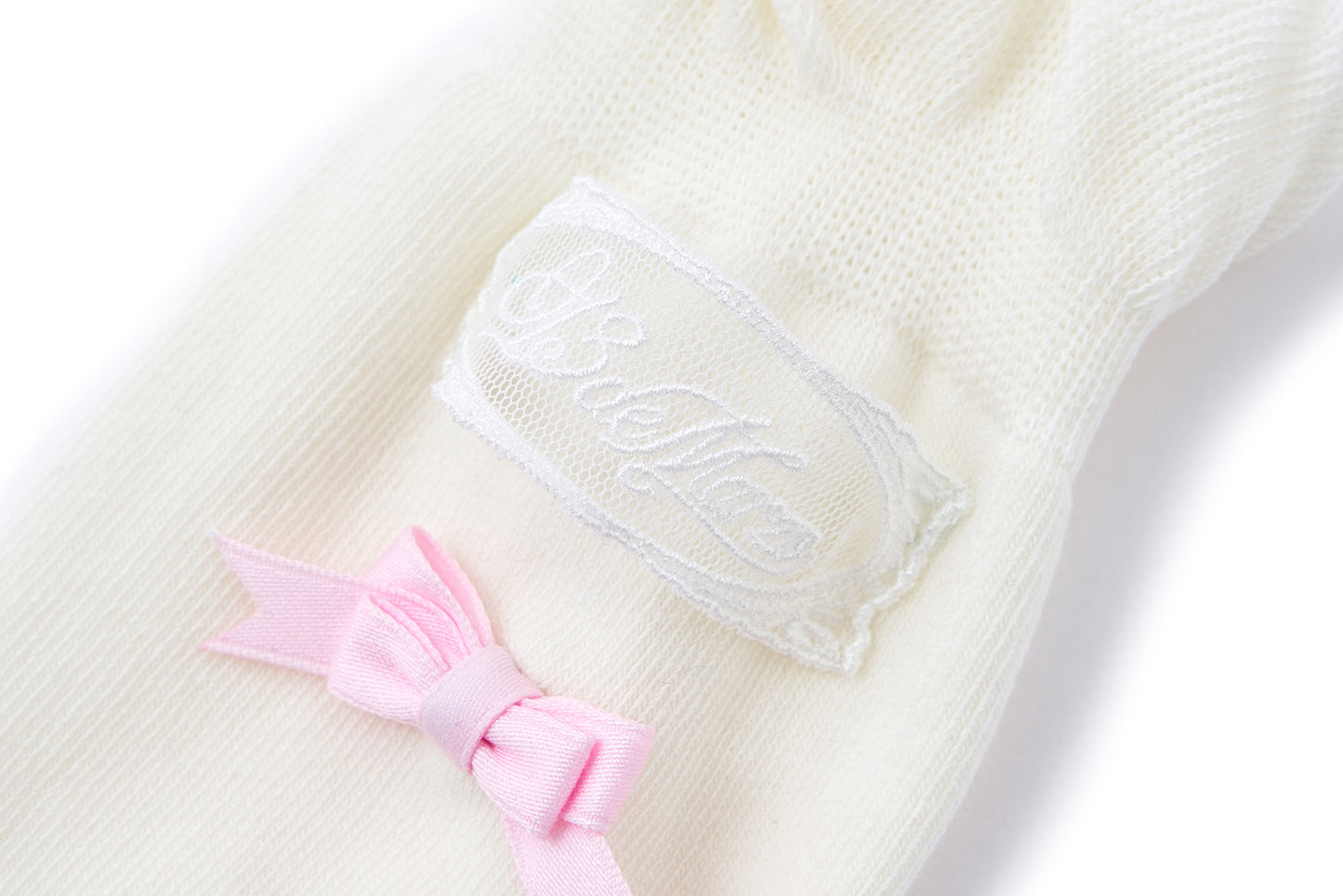 13DE MARZO Bow-Trimmed Striped Knee Socks