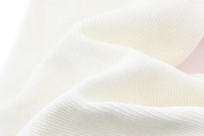 13DE MARZO Bow-Trimmed Striped Knee Socks