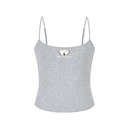 13DE MARZO Mini Bear Print Vest Grey - 13DE MARZO