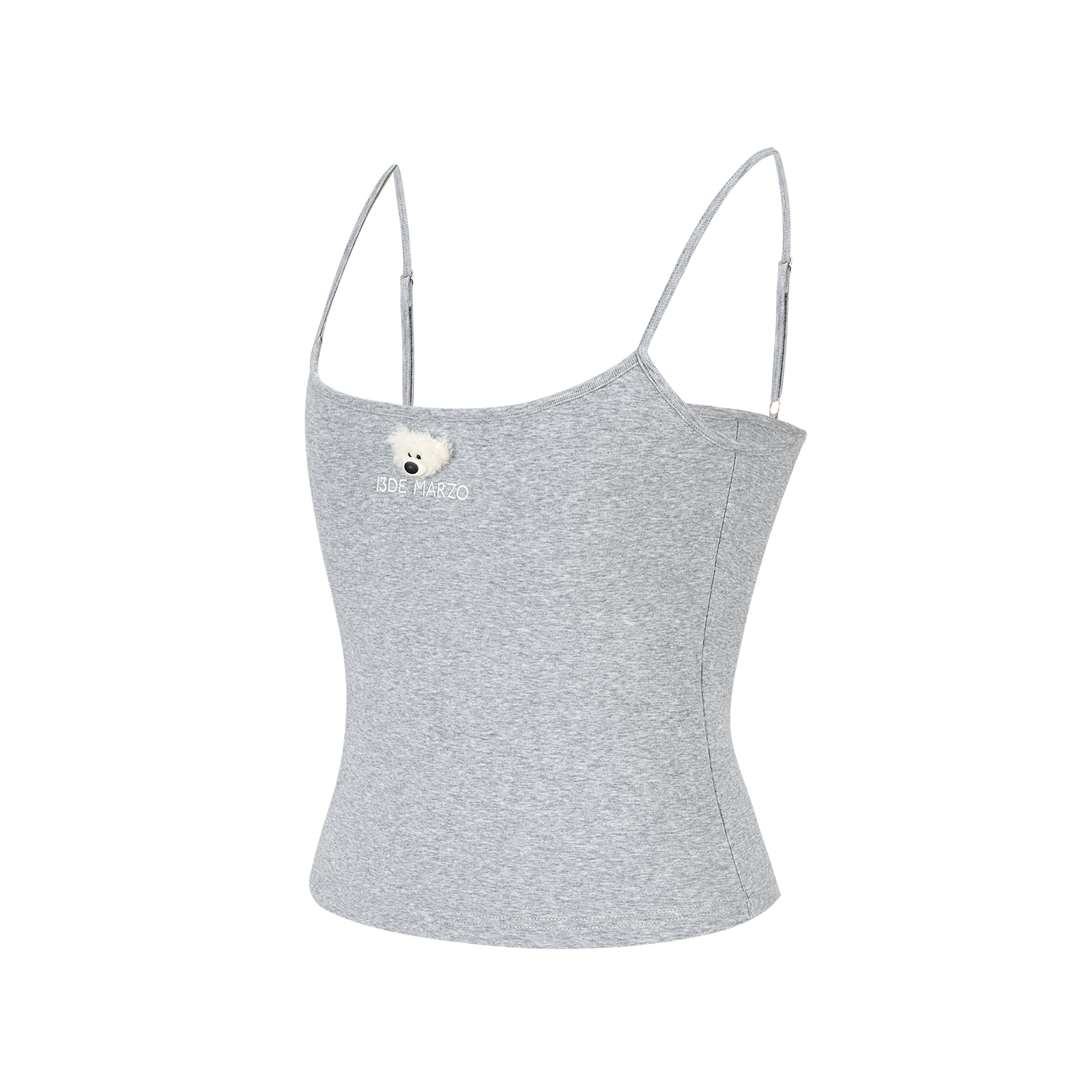 13DE MARZO Mini Bear Print Vest Grey - 13DE MARZO