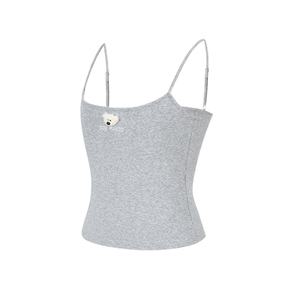 13DE MARZO Mini Bear Print Vest Grey - 13DE MARZO