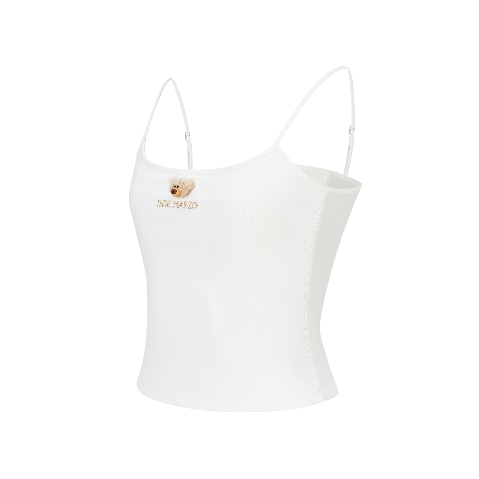 13DE MARZO Mini Bear Print Vest White - 13DE MARZO