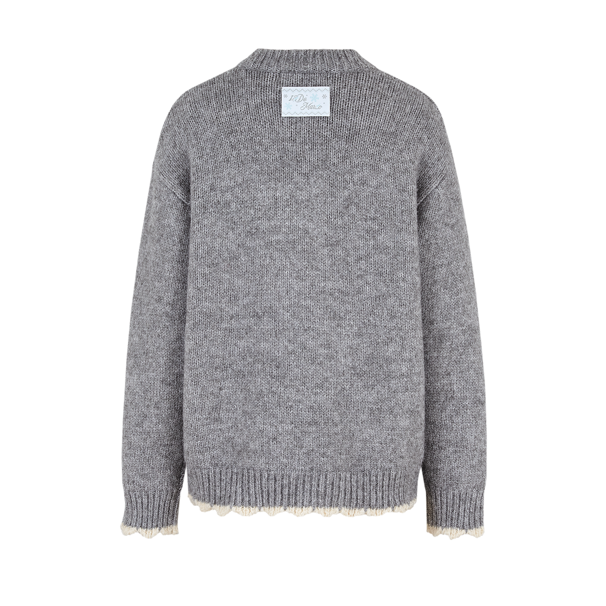 13DE MARZO Snow Bear Sweater Grey