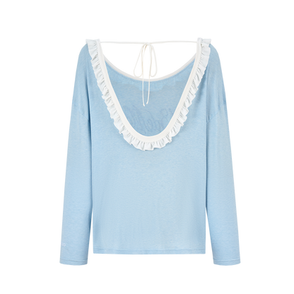 13DE MARZO Reversible Multi-Way Cover-Up Blue