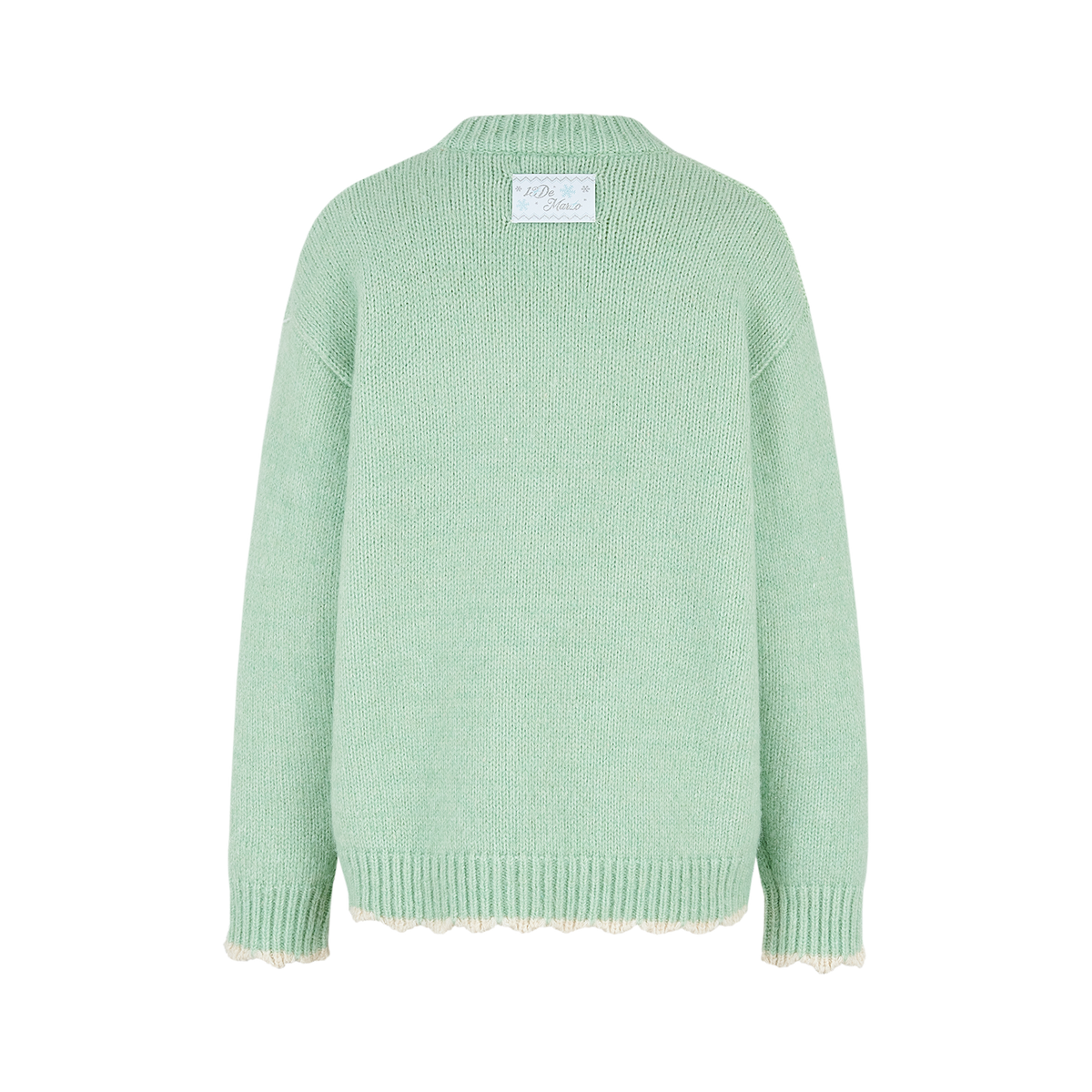 13DE MARZO Snow Bear Sweater Green