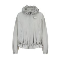 13DE MARZO Lace Collar Lightweight Jacket