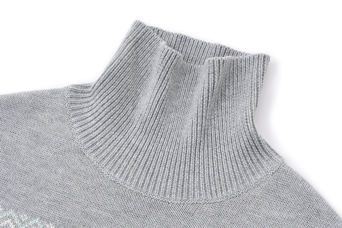 13DE MARZO Luminous Bear Star Lace T-shirt Grey