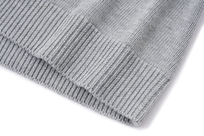 13DE MARZO Fair Isle Oversleeve Grey