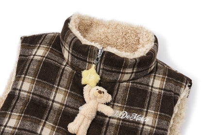 13DE MARZO Luminous Bear Reversible Down Vest
