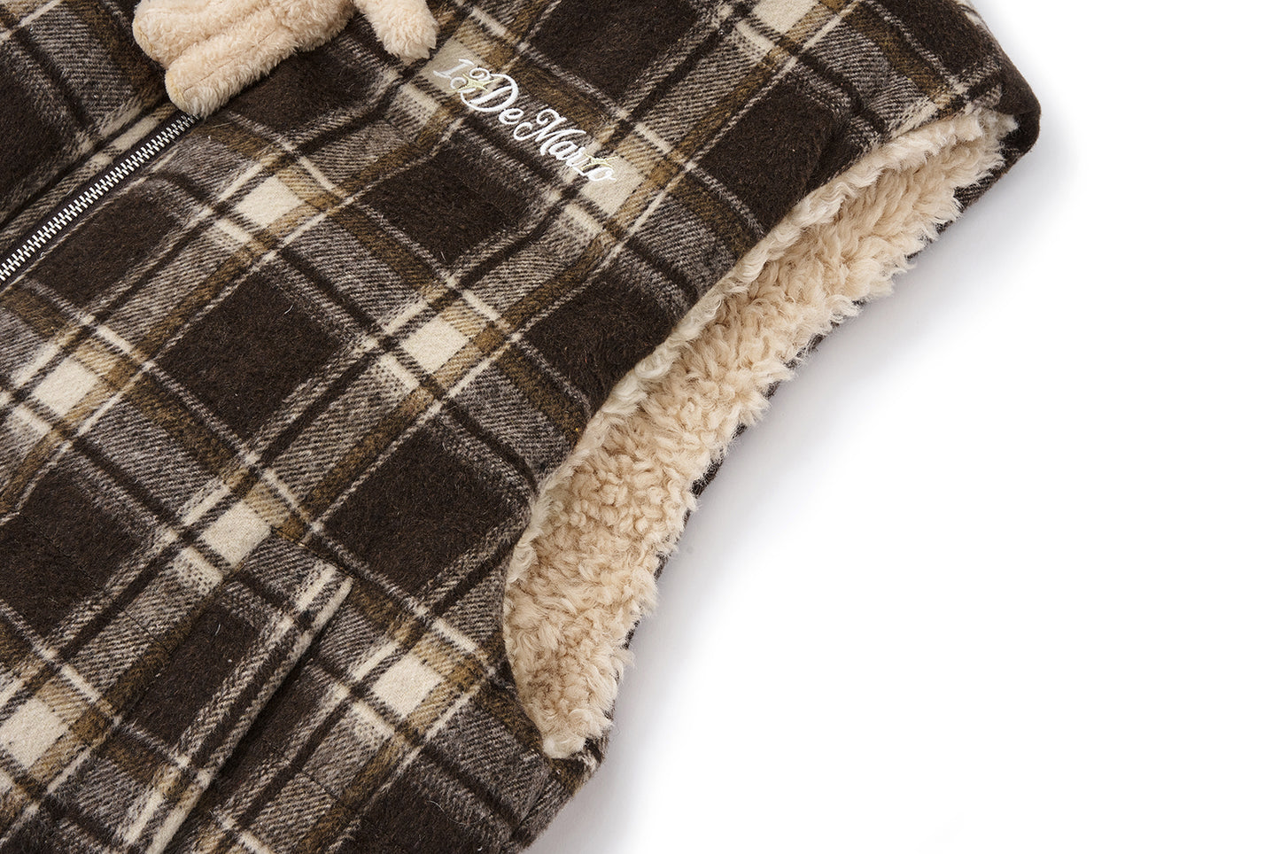 13DE MARZO Luminous Bear Reversible Down Vest