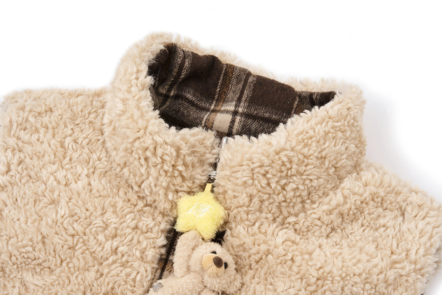 13DE MARZO Luminous Bear Reversible Down Vest