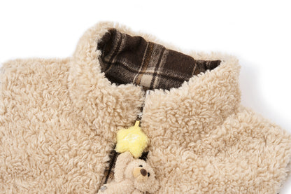 13DE MARZO Luminous Bear Reversible Down Vest
