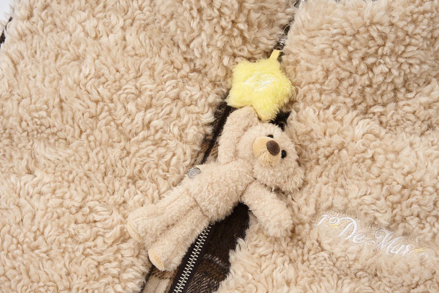13DE MARZO Luminous Bear Reversible Down Vest