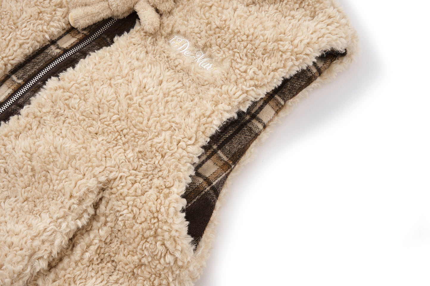 13DE MARZO Luminous Bear Reversible Down Vest