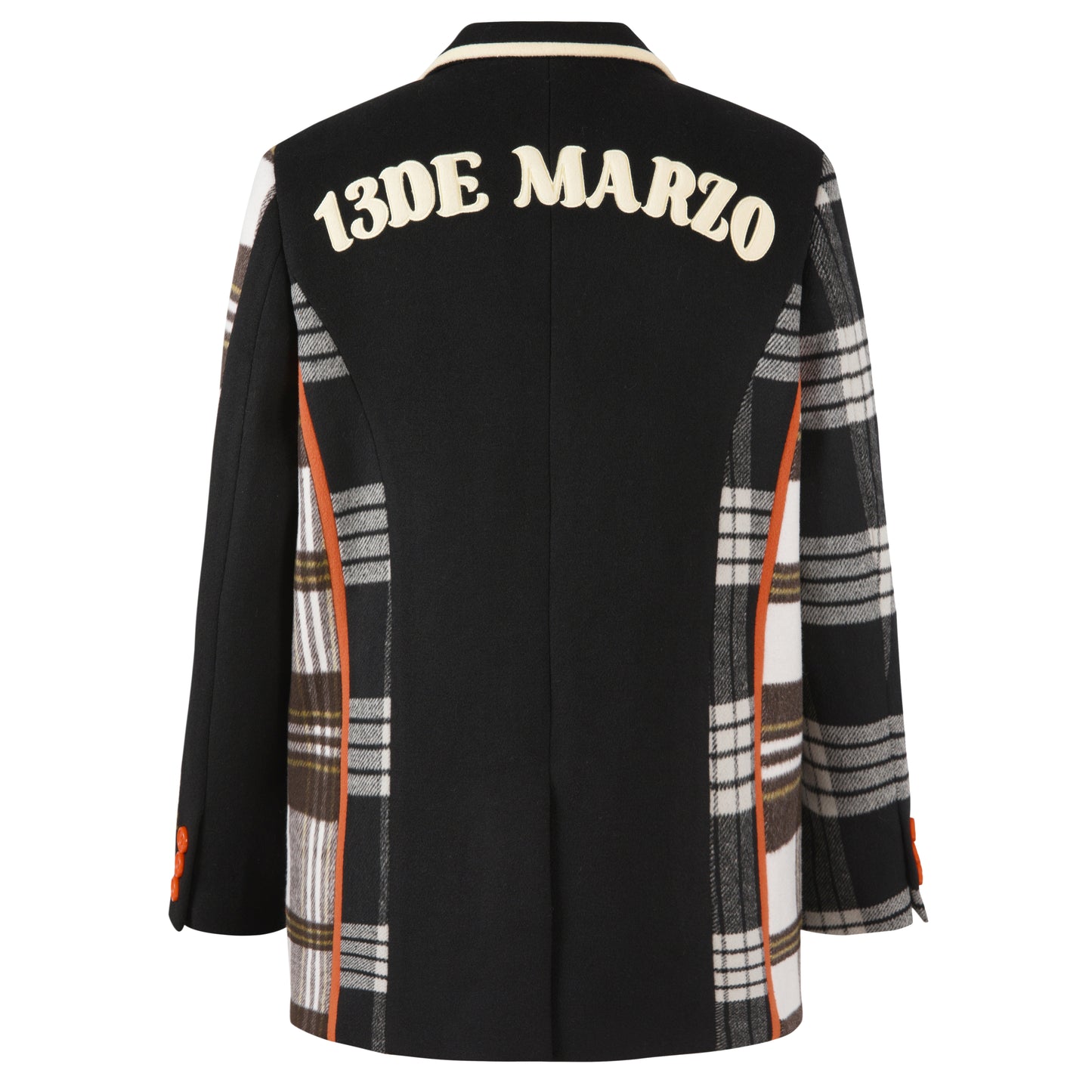 13DE MARZO Retro Bear Tweed Patch Suit