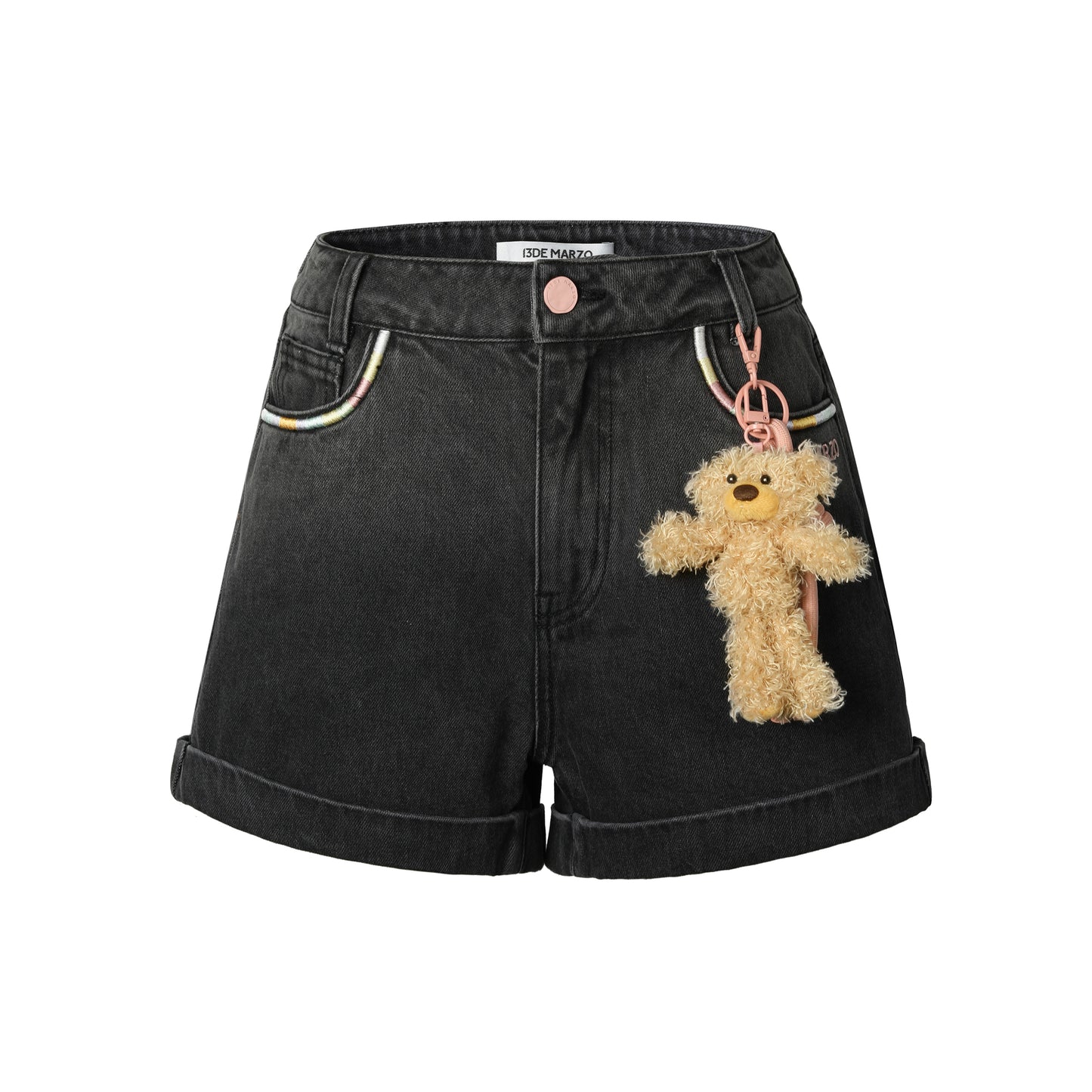 13DE MARZO Bear Classic Denim Shorts