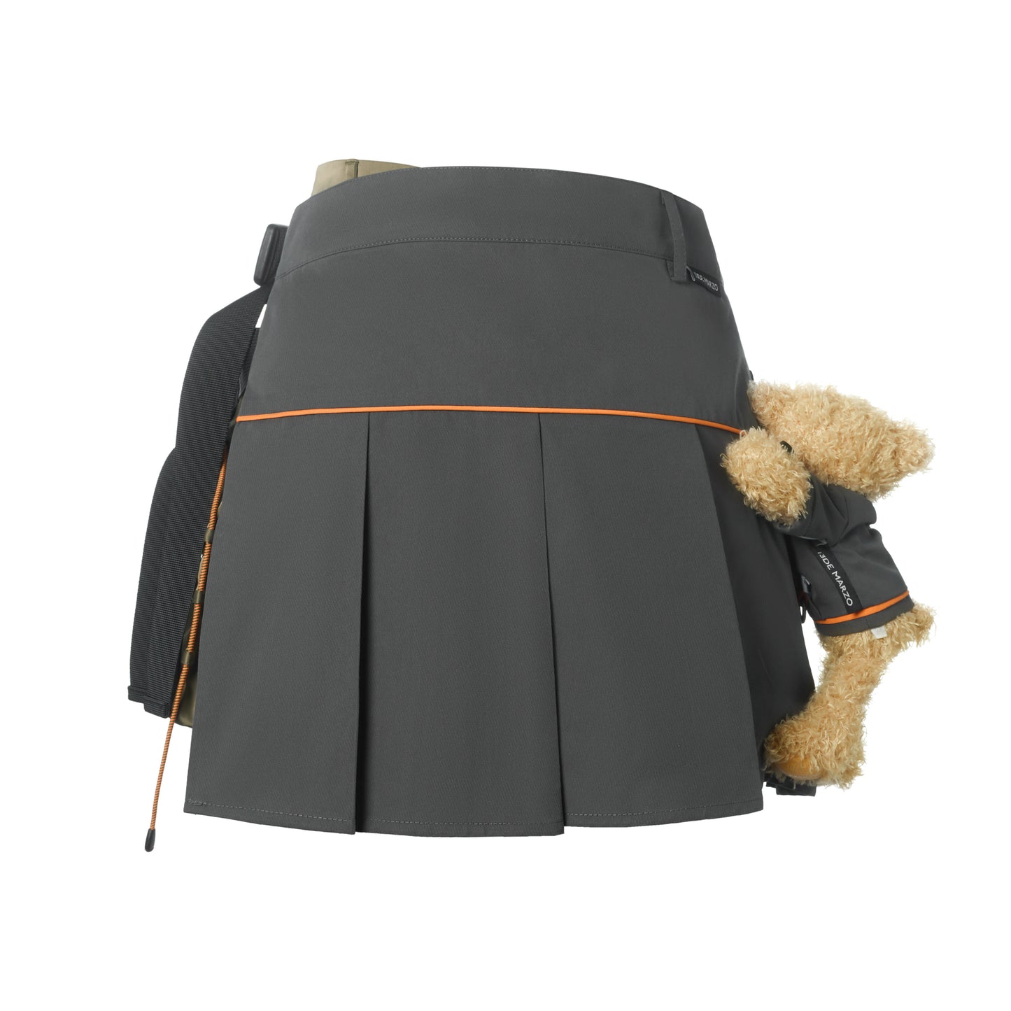 13DE MARZO Cargo Functional Pleated Skirt