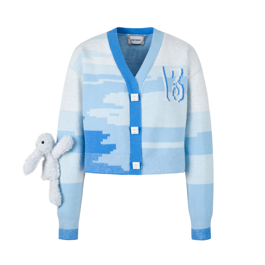 13DE MARZO Mosaic Faded Cardigan - 13DE MARZO