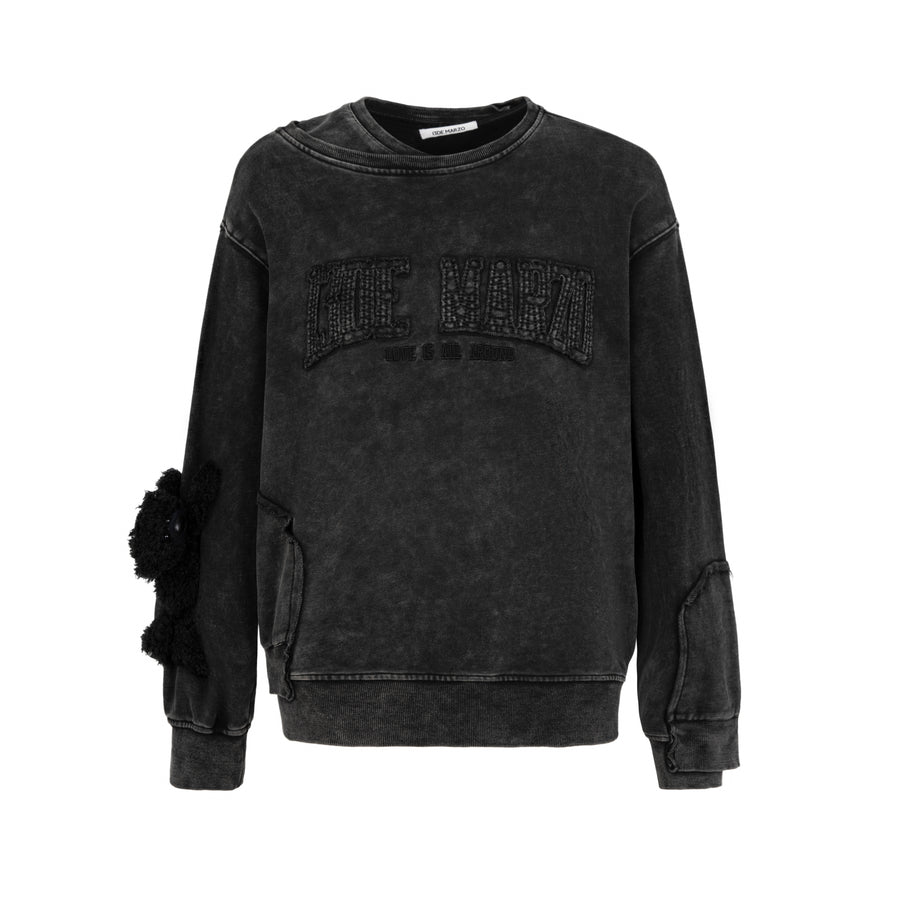 13DE MARZO Doozoo Malposition Washed Sweater - 13DE MARZO