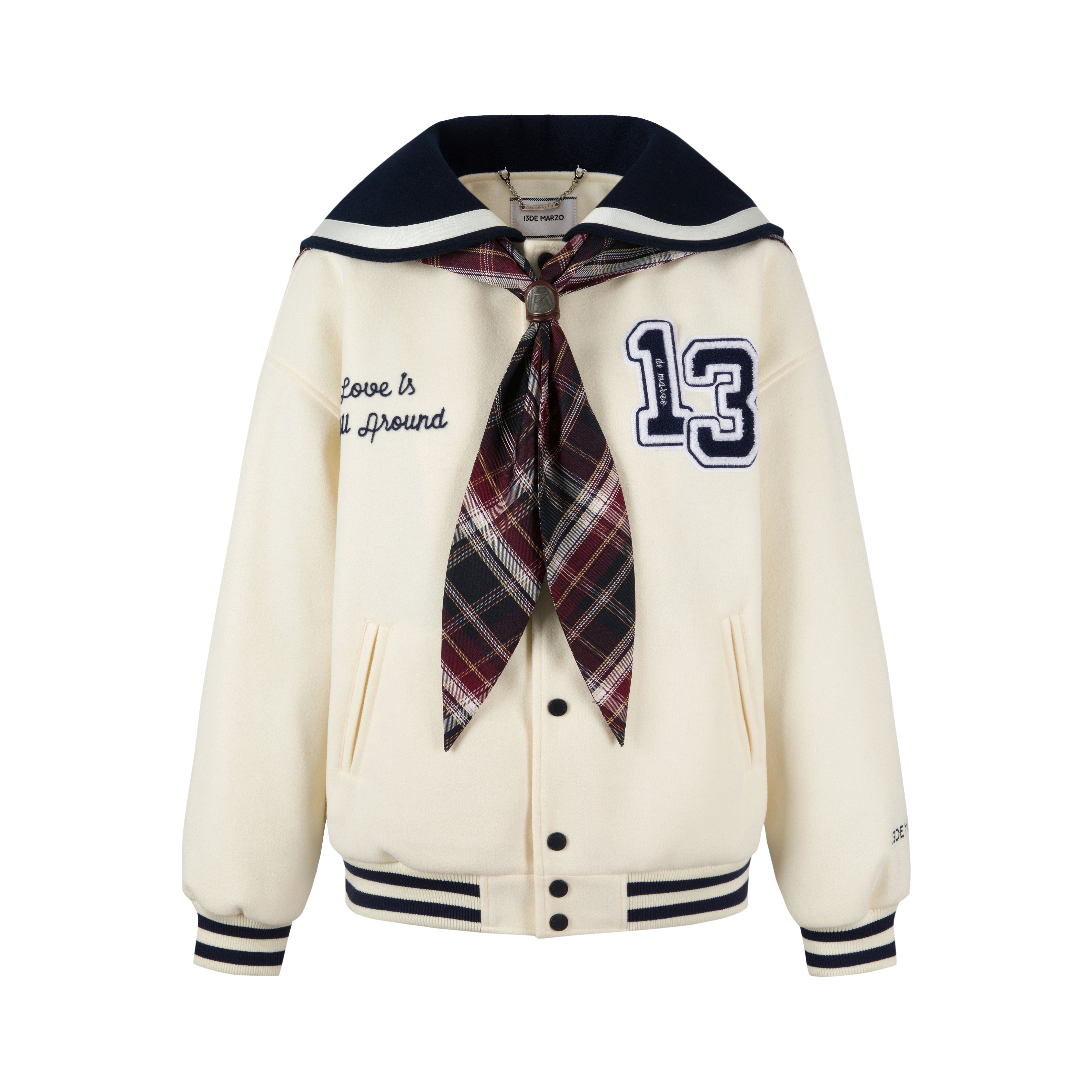 13DE MARZO Sailor Collar Padded Coat | 13DE MARZO