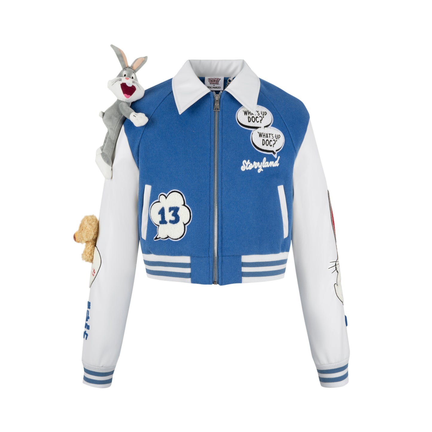 13DE MARZO Bugs Bunny Short Baseball Jacket