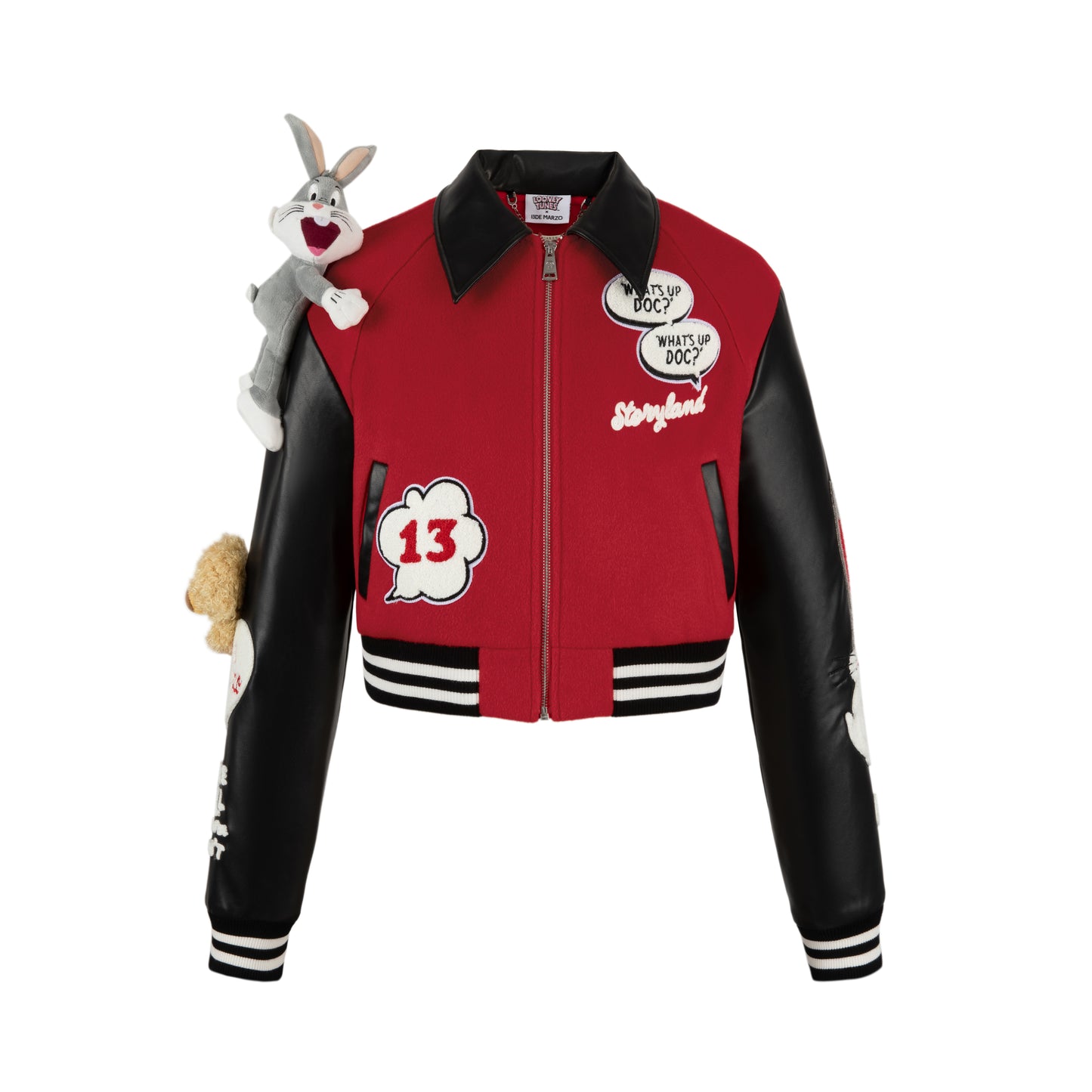 13DE MARZO Bugs Bunny Short Baseball Jacket