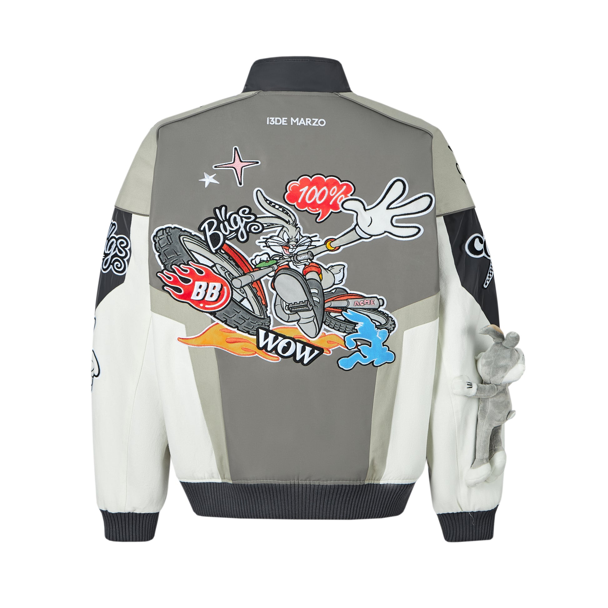 13DE MARZO x LOONEY TUNES Bugs Bunny Racing Jacket Lapis Blue – Fixxshop