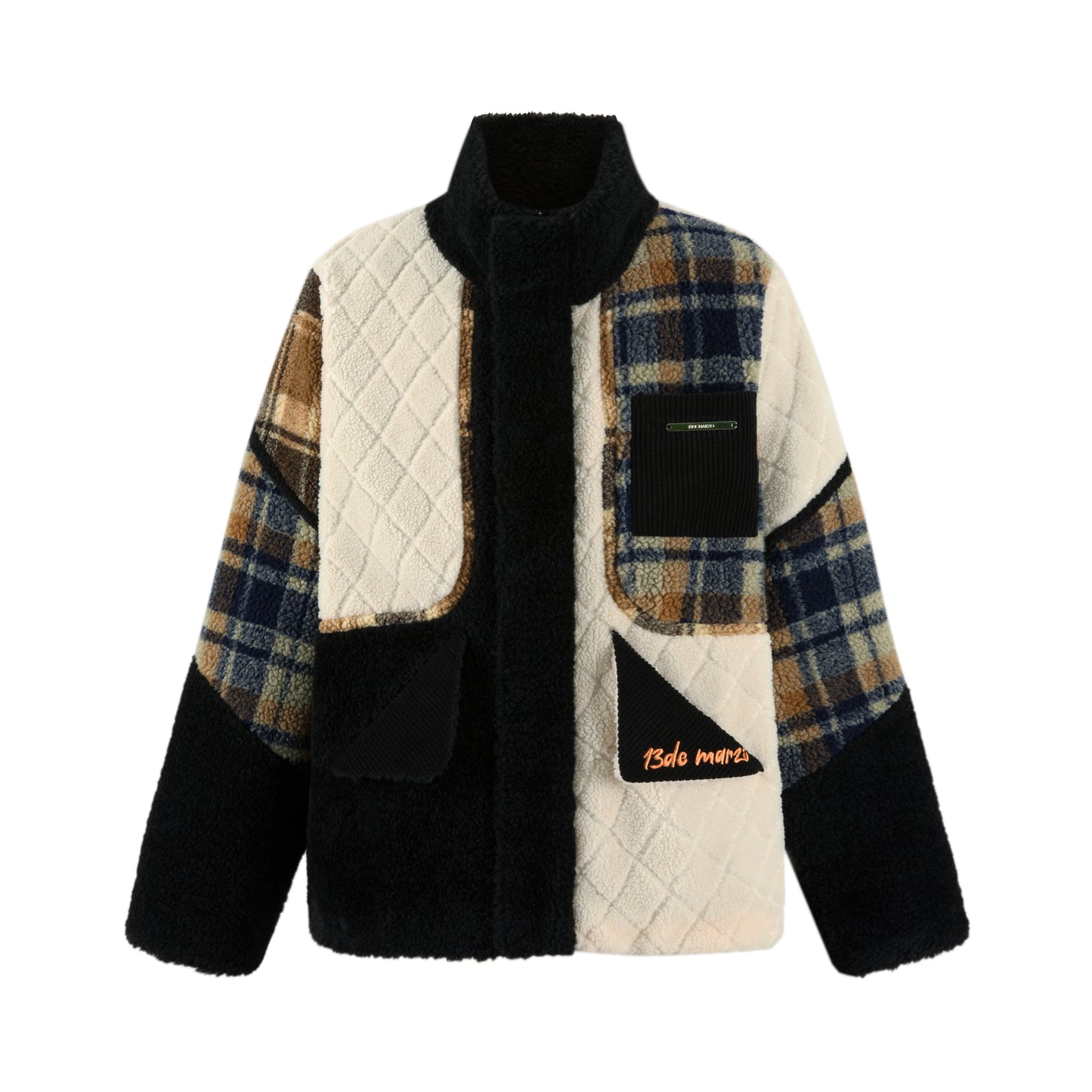 13DE MARZO Bear Nostalgic Woolen Coat