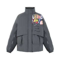 13DE MARZO Clipping Logo Down Jacket