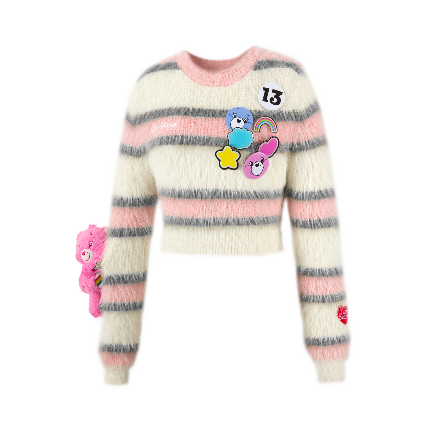 13DE MARZO Care Bears Badges Sweater