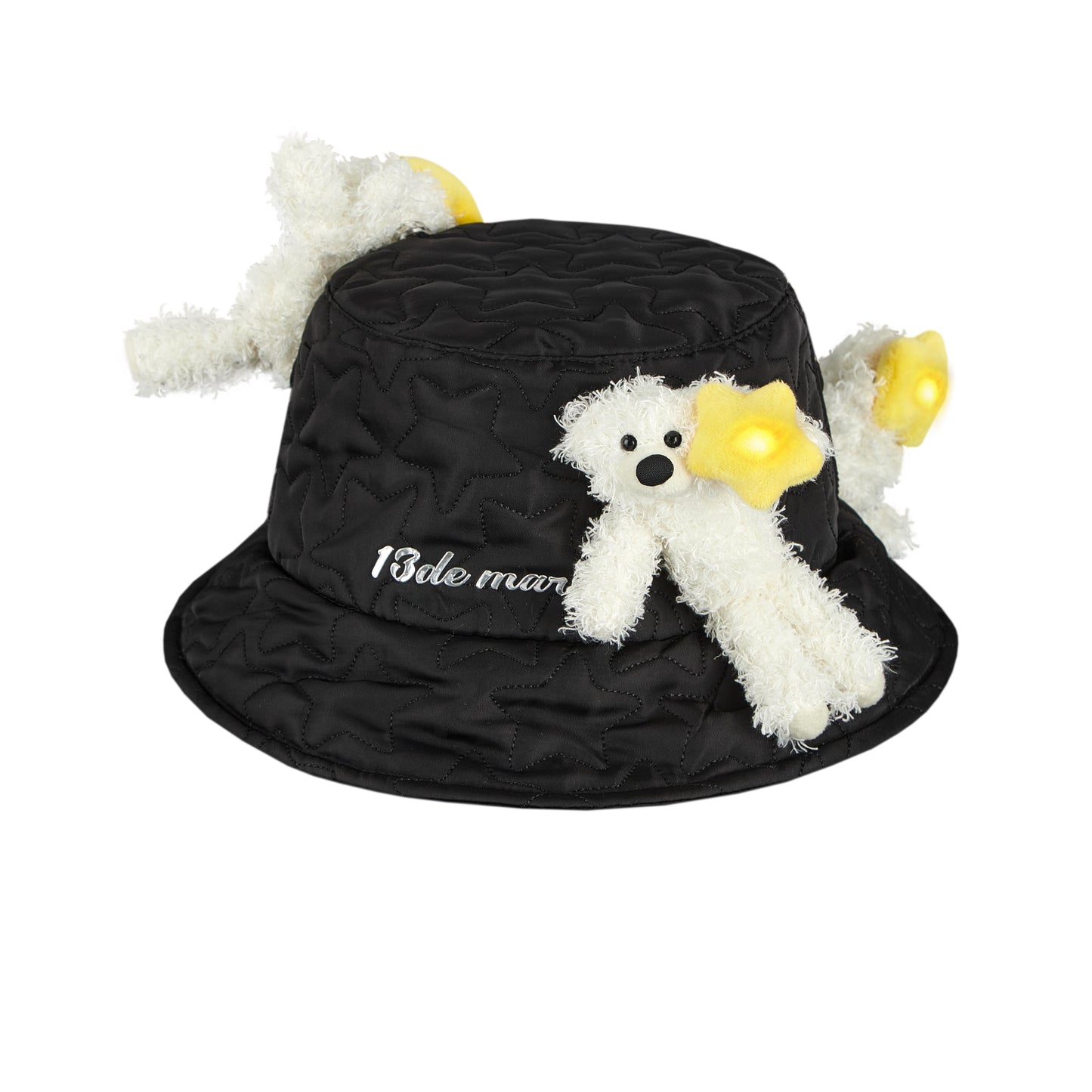 13DE MARZO Bear Lumi Padded Bucket Hat