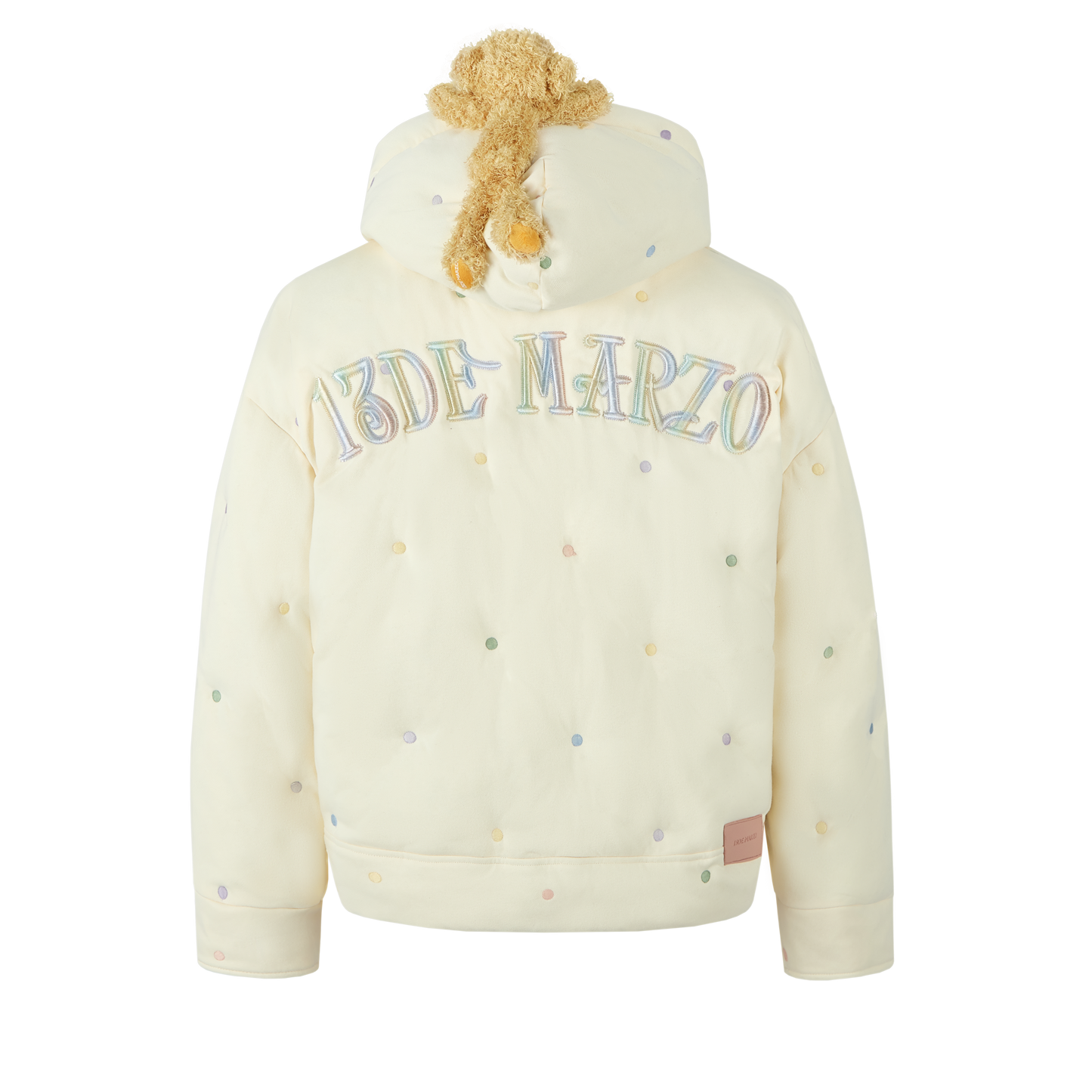 13DE MARZO Bear Colorful Dots Down Jacket