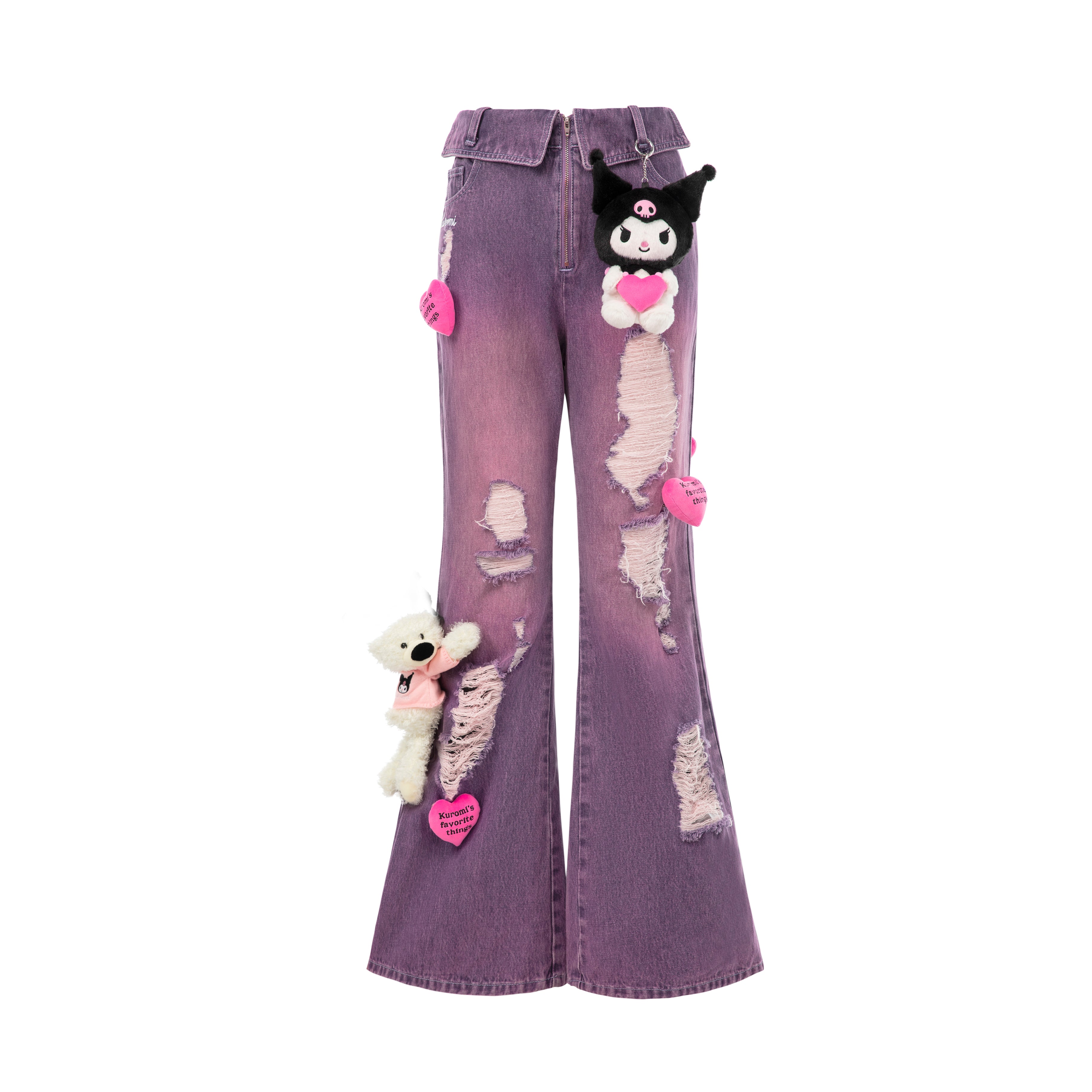 13DE MARZO Kuromi Bear Lumi Heart Jeans | 13DE MARZO